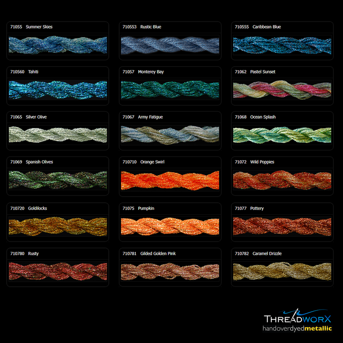 Overdyed Metallics Kreinik #8 Braid (710s) by Threadworx