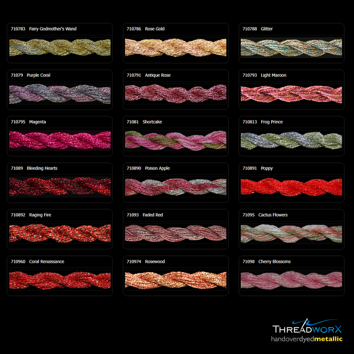 Overdyed Metallics Kreinik #8 Braid (710s) by Threadworx