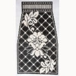 Karen's Damask Tote - Black & Ivory (4 pieces)