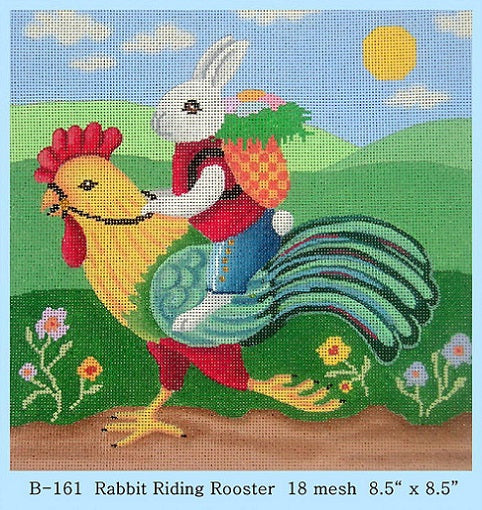 Rabbit Riding Rooster