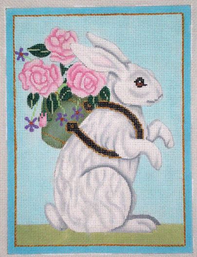 Rabbit w/Cabbage Roses