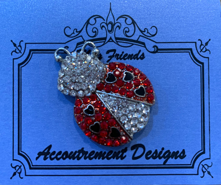 Ladybug - Rhinestone Needleminder