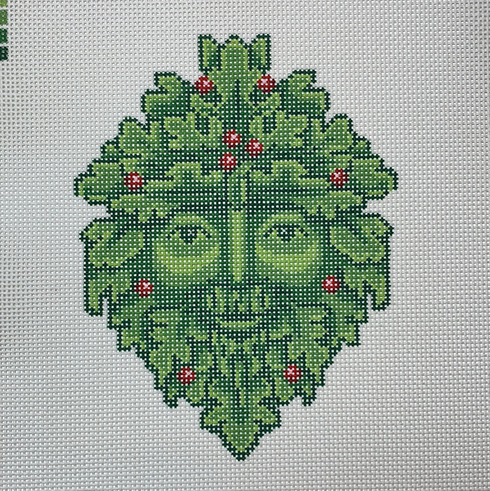 The Green Man Needlepoint Canvas (18 mesh or 13 mesh)