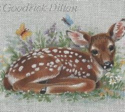 Fawn W/ Butterflies