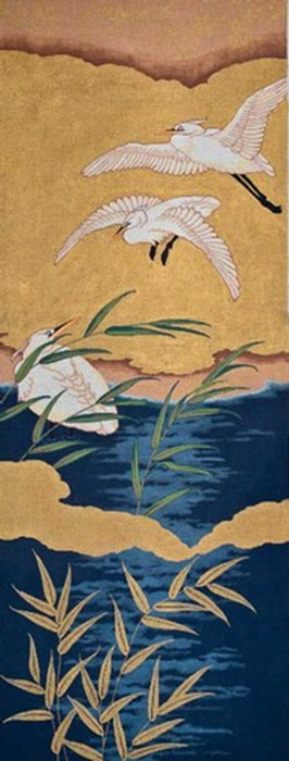 Snowy Egret Scroll