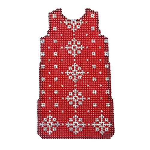 Needlepoint Canvas: Santa Snowflake