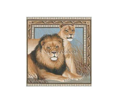 Male And Female Lion