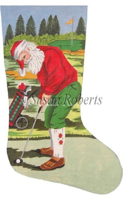 Santa Golfer - Stocking (13m)