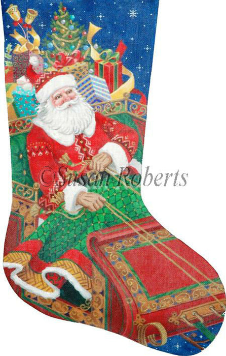 Santa’s On His Way - Stocking