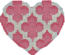 Quatrefoil Heart/Pink