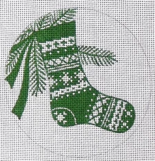 Stocking ornament Green