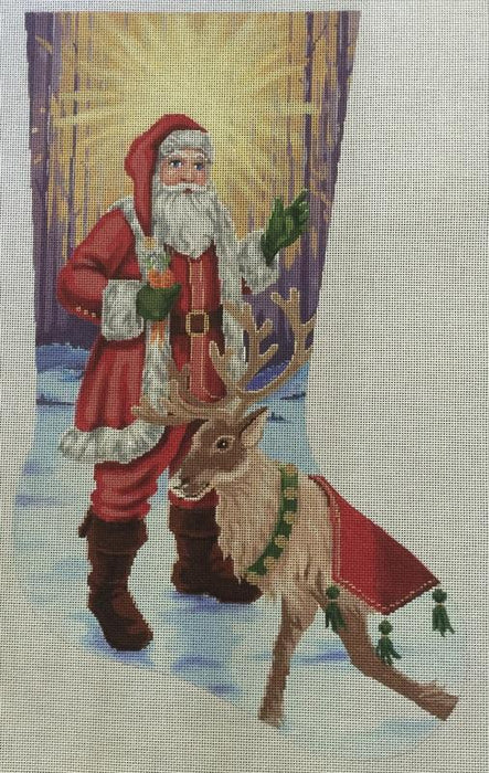 Santa with Reindeer