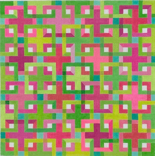 interlocking squares quilt pattern