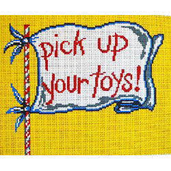 Patti Mann Pick up your toys! Canvas