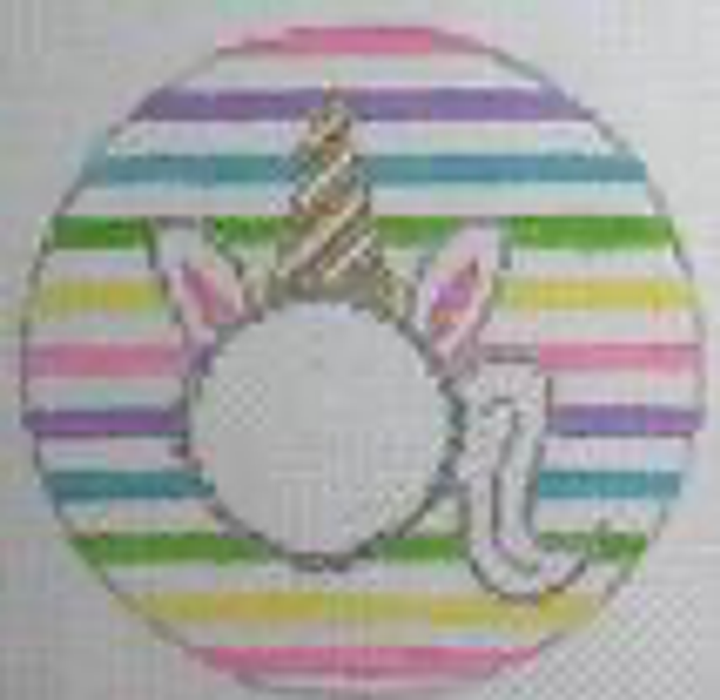 Unicorn Monogram Round