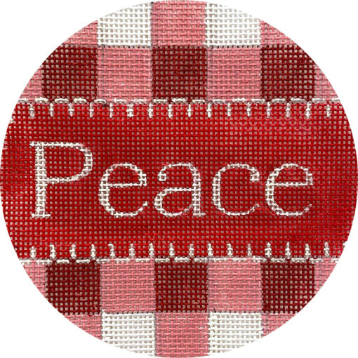 Peace Gingham in Red