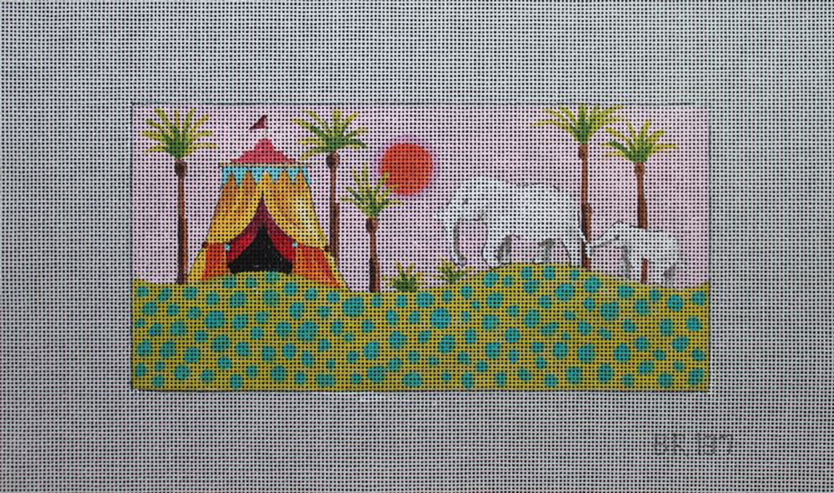 Tent with 2 Elephants