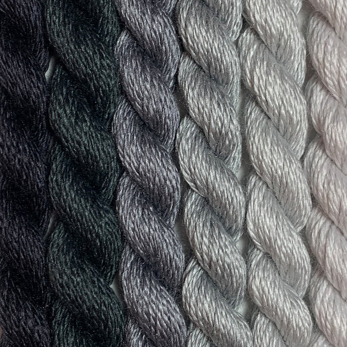 Black Grey Wool Silk Embroidery Thread Floss – Southeast Ohio Fiberworks